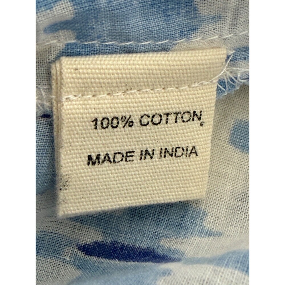 Dolma Women's Cotton Amelia Tunic Dress Blue Geometric Print Lightweight Small - Picture 10 of 11